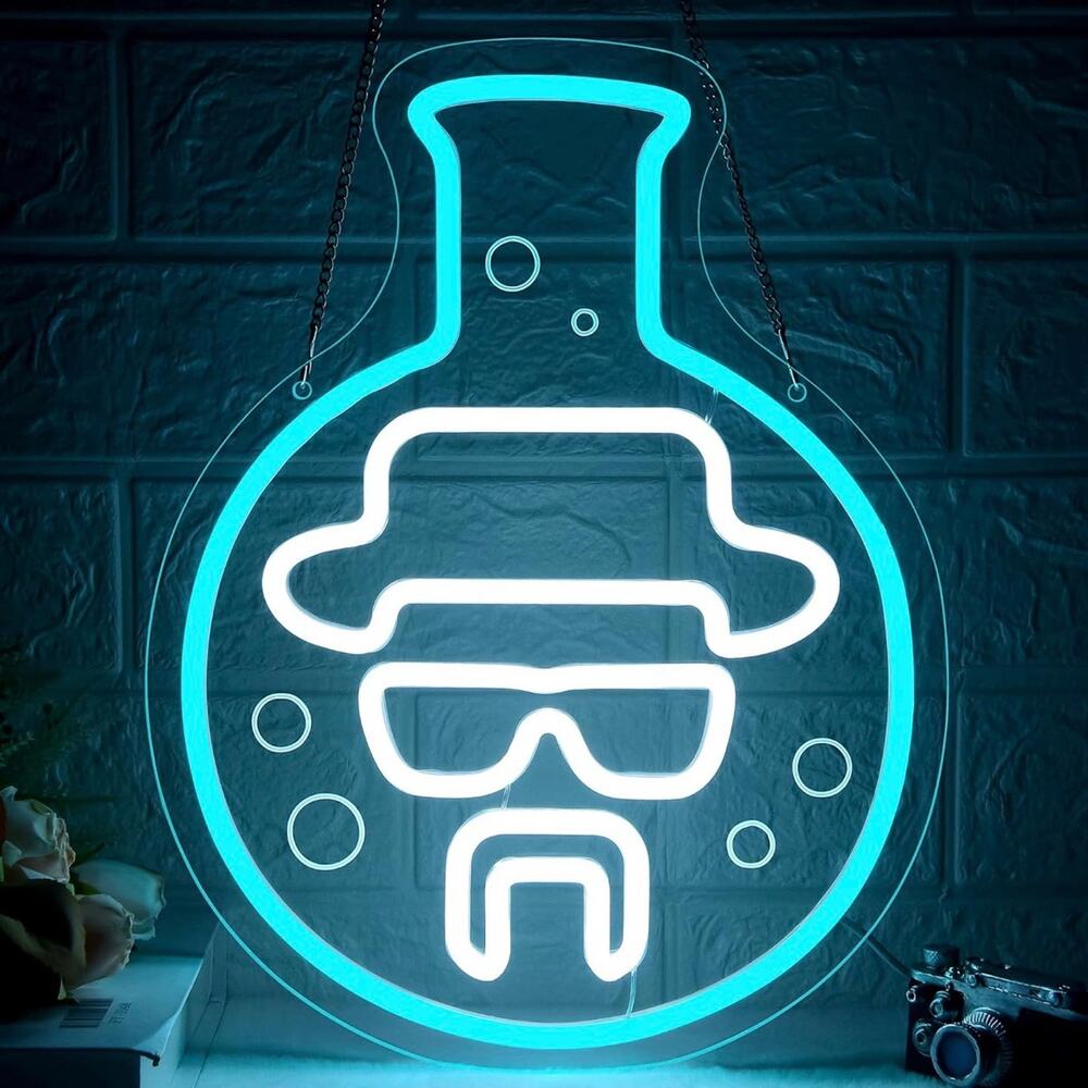 Walter White Potion Neon Sign Breaking Bad Night Light Room Wall Decoration